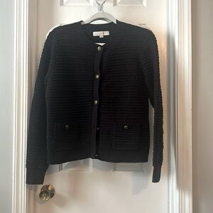 Loft black lady cardigan size medium